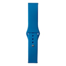 Huawei Gt2 42mm Band Serisi 20mm Klasik Kordon Silikon Strap Kayış-mavi