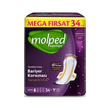 Molped Süpernight Uzun Ped Mega 34'lü