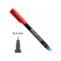 Faber Permanent Asetat Kalemı S Kırmızı