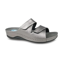 Ceyo 9946 Topuk Jelli Anatomik Taban Kadın Terlik Platin 36-40 Platin