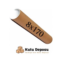 8x170 Cm Kapaklı Silindir Postüp Rulo Gönderi Kutusu 5 Adet