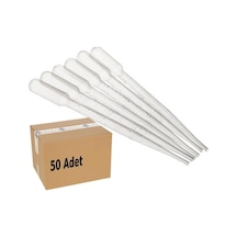 Pastör Pipet 3Ml 50 Adet Plastik Damlalık
