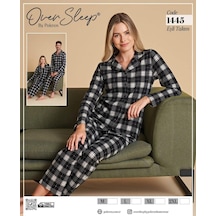 Oversleep Kadın Yeni Sezon Pijama Takımı Siyah - Çok Renkli