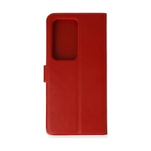 Newface Samsung Galaxy S20 Ultra Trend S Plus Kapaklı Kılıf - Kırmızı
