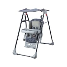 Tam Yatarlı Tenteli Mama Tablalı Ev Tipi Hem Salıncaklı & Hem Mama Sandalyesi