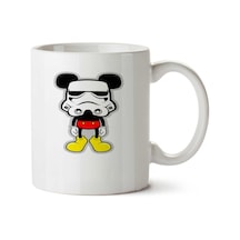 Mickey Trooper İki Tarafı Baskılı Kupa Bardak Çok Renkli