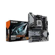 Gıgabyte Eagle Ax Wi-fi 7600 Mhz Oc Pcı-e Gen3 M.2 Usb 3.2 Dp Hdmı 1g Lan Wi-fi 6e Am5 Amd B650 Ddr5 Atx Anakart