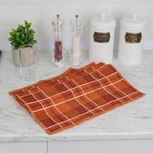 Soft Plaid Mutfak Havlusu - Kiremit - 40x66 Cm Çok Renkli