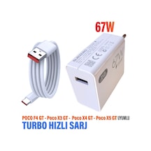 Poco F4 Gt - Poco X3 Gt - Poco X4 Gt - Poco X5 Gt Uyumlu 67w Turbo Hızlı Şarj Aleti