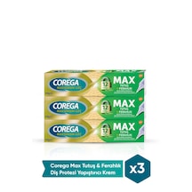 Corega Max Tutuş & Ferahlık Diş Protezi Yapıştırıcı Krem 40g x 3 Adet