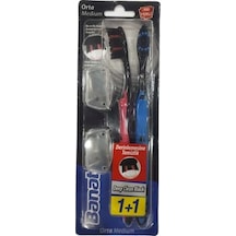 Banat Deep Clean Black 1 + 1 Kapaklı Diş Fırçası Medium