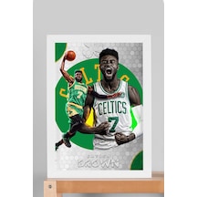 Jaylen Brown Çerçeveli Tablo - Boston Celtics Nba Posteri Tablo