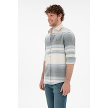 U.s. Polo Assn. Erkek Koyu Mavi Gömlek Desenli 50291804-vr032 Koyu Mavi