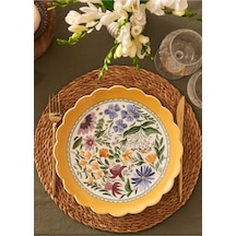 Bella Maison Bianca New Bone Servis Tabağı 26 Cm Çok Renkli