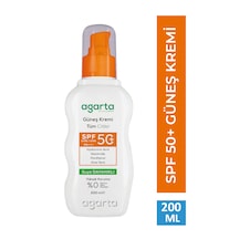 Agarta Yüz ve Vücut Koruyucu Güneş Kremi SPF50+ 200 ML