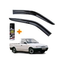 Skoda Felicia Pickup Uyumlu Mügen Cam Rüzgarlığı 2 Li Takım +500ml Lastik Parlatıcı