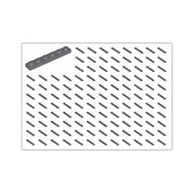 Yedek Parçalar: Plate 1x6: 50 Adet 1x6 Plate Parts Plaka Parçası Koyu Gri - Dark Bluish Gray Plate 3666