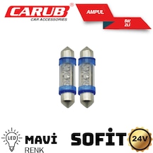 Carub 24volt Sofit Led Ampul 5w 3smd Mavi