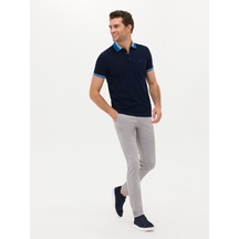 Cacharel Taş Carrot Fit Kanvas Pantolon Gri