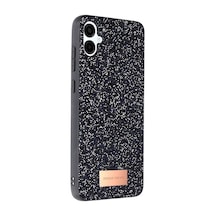 Onegif Samsung Galaxy A06 Bright Simli Kapak - Siyah 0.2M-Çok Renkli