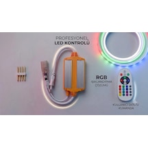 220 Volt Rgb Hortum Ve Neon Led İğneli Ir Uzaktan Kumanda