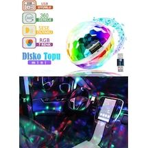 Sese Duyarlı Usb Rgb Ledli Disco Topu Disko Topu 5w