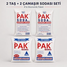 Pak Taş ve Toz Çamaşır Soda Seti 4'lü