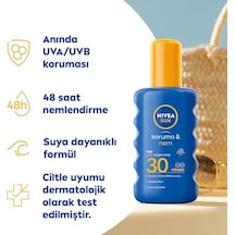 Sun Spf30 Güneş Koruyucu Ve Nemlendirici Vücut Spreyi 200ml, Uva Uvb Koruması, Suya Dayanıklı