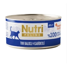 Nutri Feline Ton Balıklı Ve Karidesli Tahılsız Kedi Konservesi 70 Gr