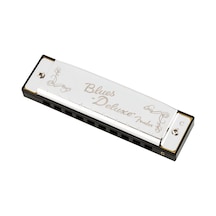Fender 0990701001 Blues Deluxe Do C Majör Mızıka Başlangıç Ve Profesyoneller İçin Standart C Majör Diatonik Mızıka