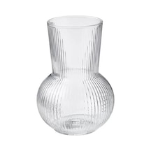 Sumuhome Padrag Dekoratif Cam Vazo Saydam Cam 17 Cm Saydam