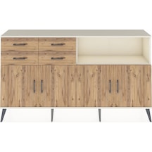 Arges Konsol 4 Raflı 4 Çekmeceli 4 Kapaklı 176x30x99 Aytaşı-çam Atlas Çam - Aytası