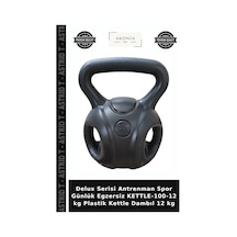 Delux Serisi Antrenman Spor Günlük Egzersiz Kettle-100-12 Kg Plastik Kettle Dambıl 12 Kg