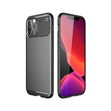 Ardemix Apple iPhone 12 Pro Max Uyumlu Negro Silikon Kılıf-siyah Siyah