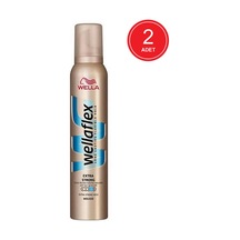 Wella Wellaflex Şekillendirici Ekstra Güçlü Saç Köpüğü 2 x 200 ML