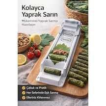 Reoona Pratik Yaprak Dolma Sarma Makinesi Yaprak Dolma Sarma Aparatı Asma Yaprağı Dolma Yapma Aleti siyah