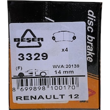 Beşer 3329 Ön Fren Balatası Renault 12 - Toros