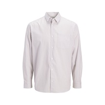 Jack & Jones Erkek Relaxed Fit Çizgili %100 Organik Pamuk Gömlek - Cole - 12288660 Çok Renkli