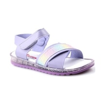 Arzen 4012 Simli Çapraz Bantlı Kız Çocuk Bebe Sandalet Ayakkabı 001