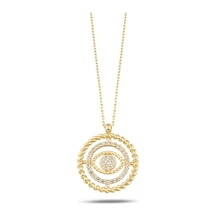 Debora Jewelry 14 Ayar Altın Zirkon Taşlı Kolye