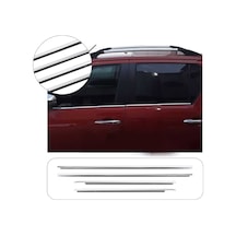 Toyota Hilux Uyumlu 2006-2014 Krom Cam Çıtası 4 Parça Paslanmaz Çelik