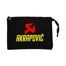 Akrapovic Siyah Clutch Astarlı Cüzdan / El Çantası