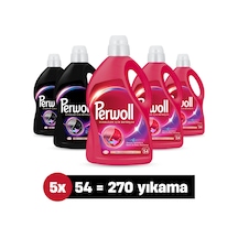 Perwoll Renkli + Siyah Sıvı Çamaşır Deterjanı 5 x 2970 ML