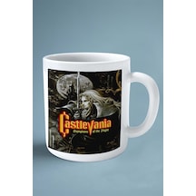 Castlevania Oyun Baskılı Kupa Bardak Çift Taraflı Kişiye Özel Model 4 Çok Renkli