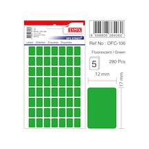 Tanex Etiket Ofc-106 12x17 Yeşil 10'lu 2 Adet