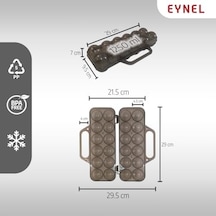 Saplı 12&apos Li Yumurta Taşıma Kutusu, Plastik Buzdolabı İçin Yumurtalık Pikniklik Pratik Yumurta Taşıma Kabı Şeffaf, 1 Adet 000 Açık Krem