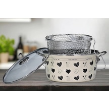 Enjoy Siyah Emaye Kızartma Tenceresi 22 Cm Belirtilmemiş
