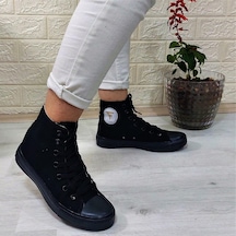 Fiyra 555 Siyah-siyah Uzun Unisex Sneaker Keten Spor Ayakkabı 001