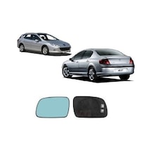 SAĞ AYNA CAMI (ISITMALI-MAVİ CAM) PEUGEOT 407 2004-2008 8151GW