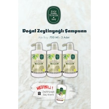 Zeytinyağlı Şampuan 700 Ml X 3 Ve Saç Kremi Hediyeli Normal